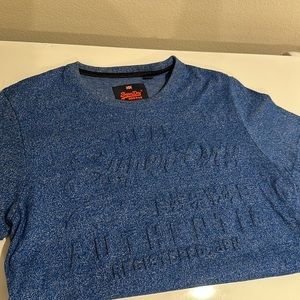 Super dry Blue T-Shirt- LIKE NEW